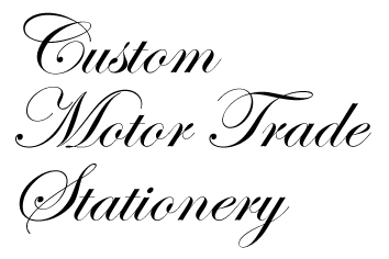 Custom Motor Trade Stationery